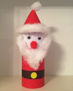Toilet Paper Roll Santa from Curious and Geeks