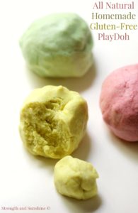 All Natural Homemade gluten-free playdoh