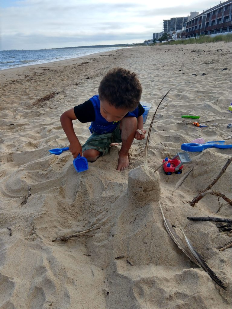 sand toys on the beach