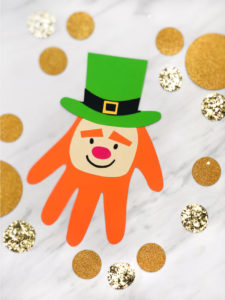 St. Patrick's Day leprechaun handprints craft 