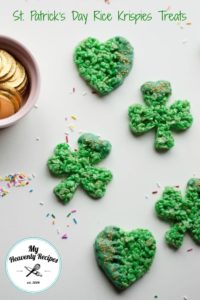 St. Patrick's Day rice krispies treats 