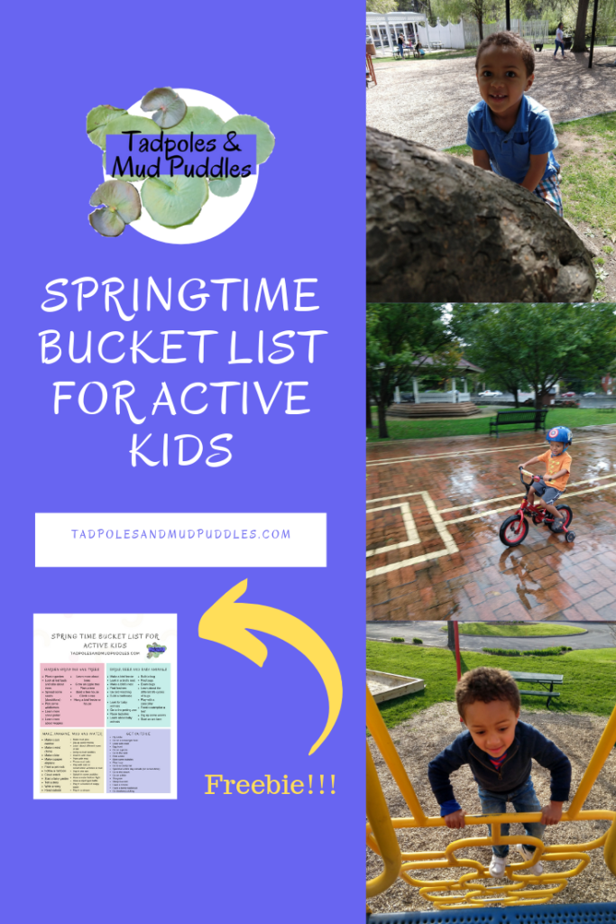 springtime bucket list for active kids