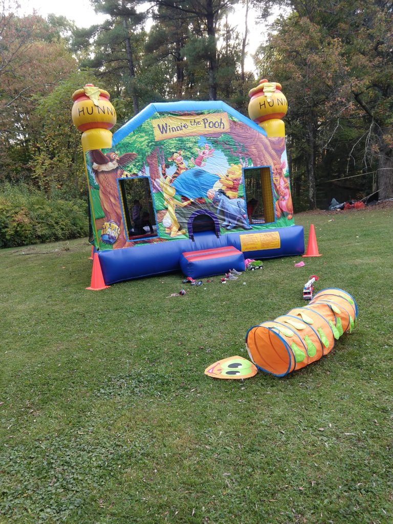 activity for our bug-themed birthday party KnB's Inflatables Please bouncy house
