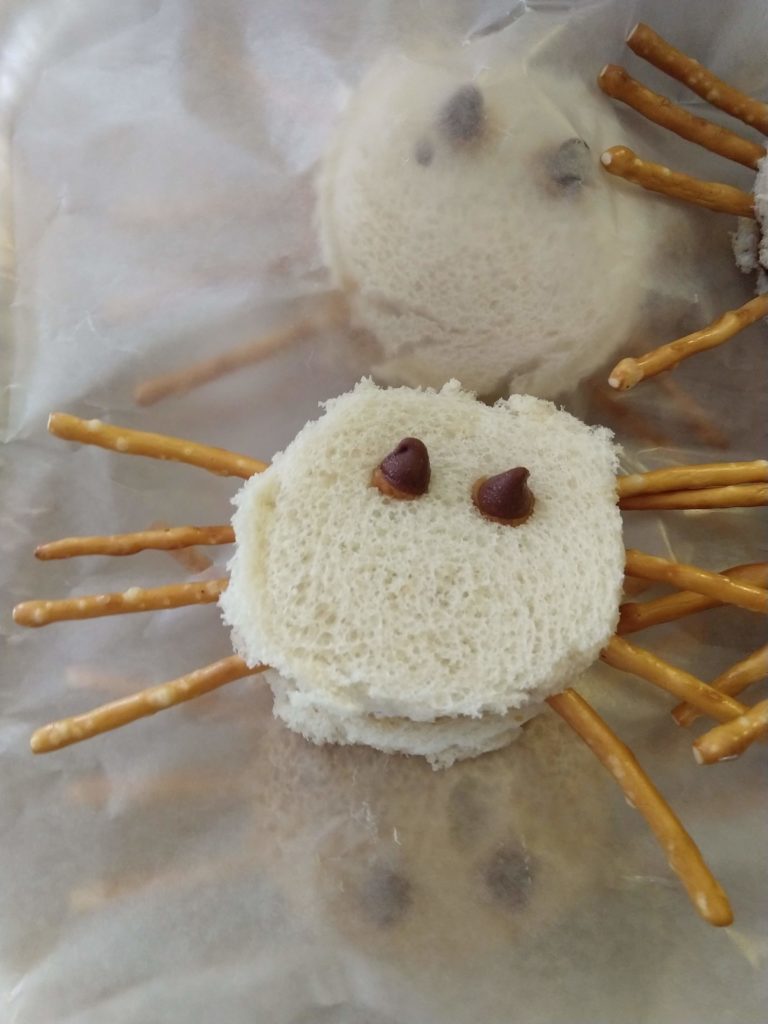 spider pb&j sandwiches