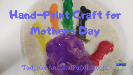 Handprint Craft for Mother’s Day