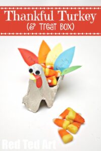 egg carton turkey from Red Ted Art