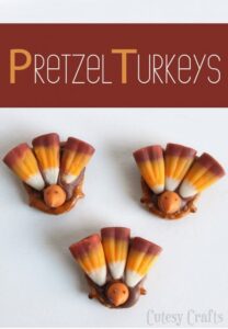 turkey pretzel from Cutesy Crafts