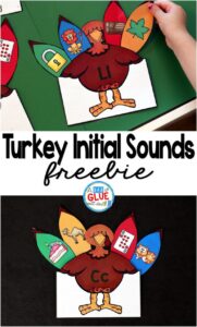 turkey letter sounds from A Dab of Glue Will Do