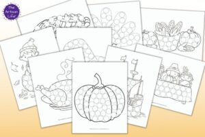 dot coloring pages from the Artisan Life