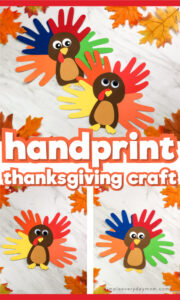 Handprint turkey craft from simple everyday mom
