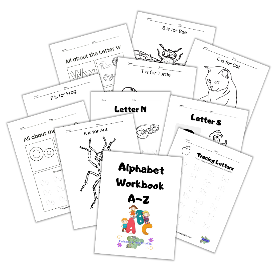 Alphabet Workbook A-Z lite