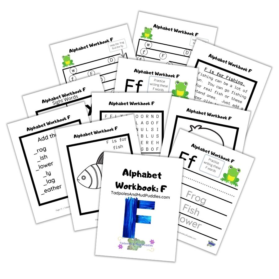 alphabet workbook f