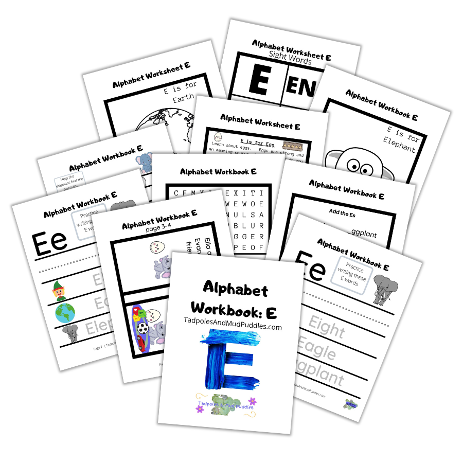 Alphabet Workbook E