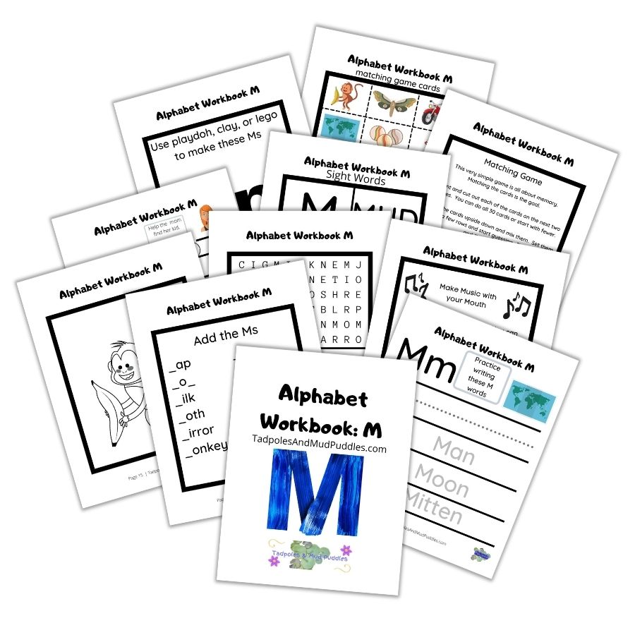 alphabet workbook m