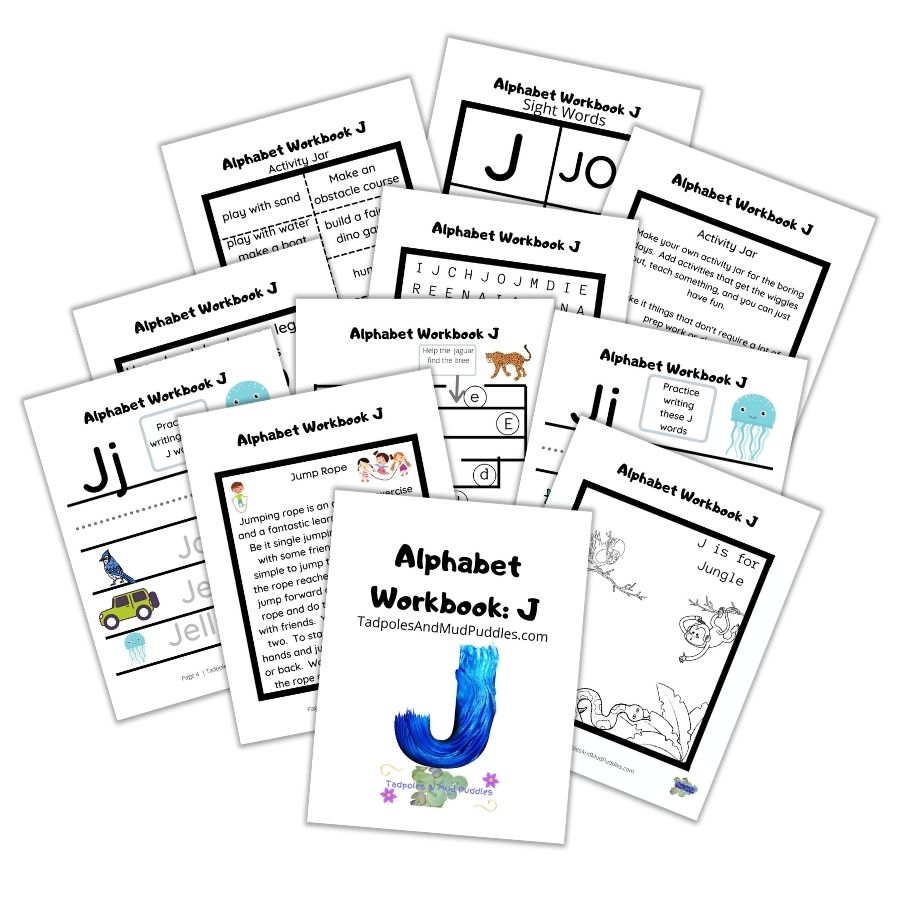 alphabet workbook j
