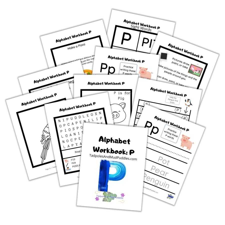 alphabet p workbook