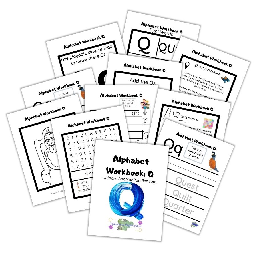 alphabet q workbook