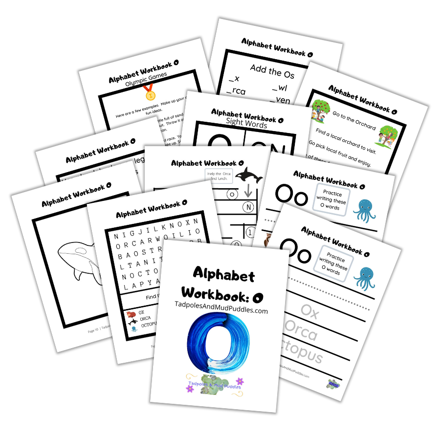 alphabet o workbook