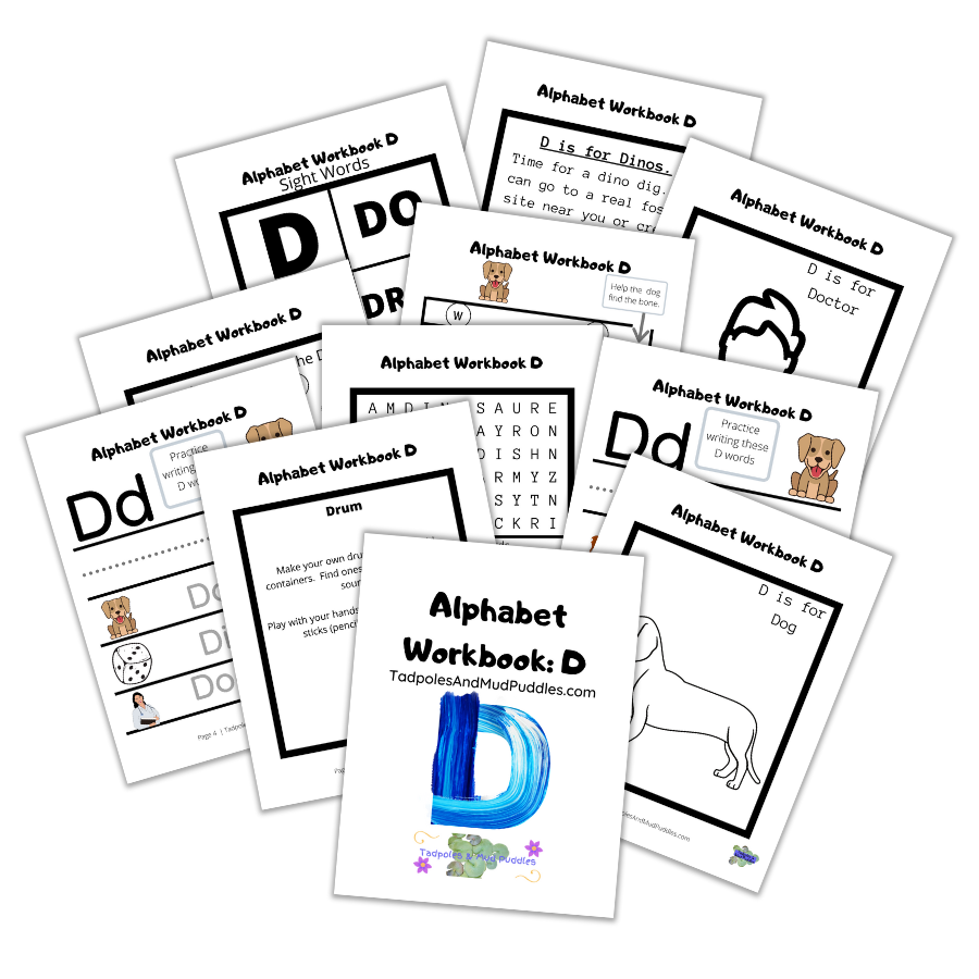 Alphabet workbook D