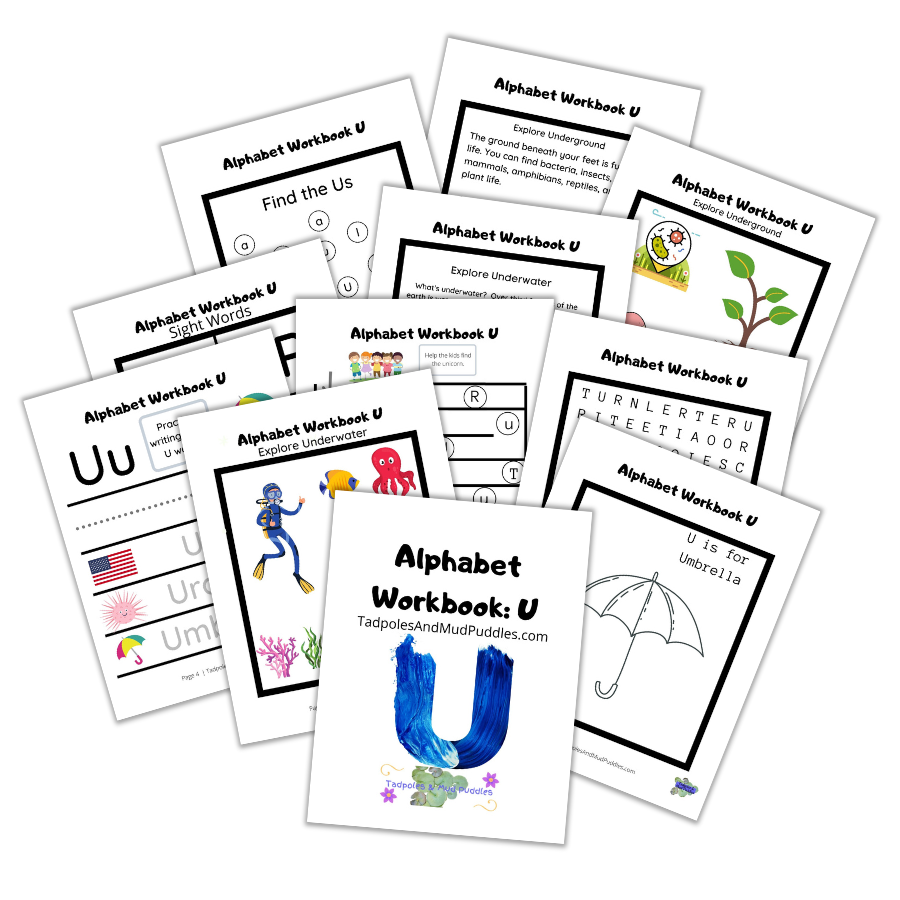 alphabet workbook u
