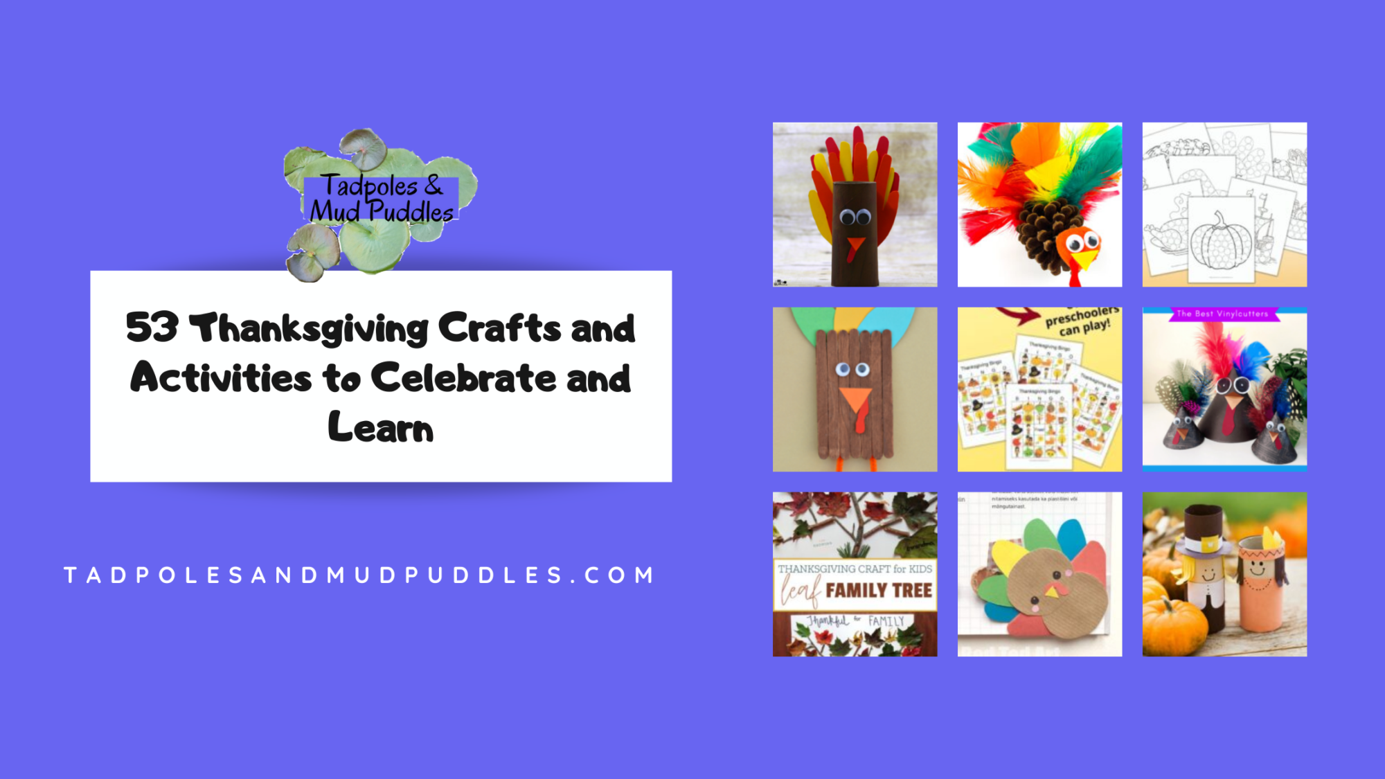 Thanksgiving crafts and activities roundup