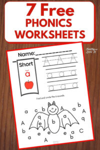 letter A worksheets from healthy and lovin' it