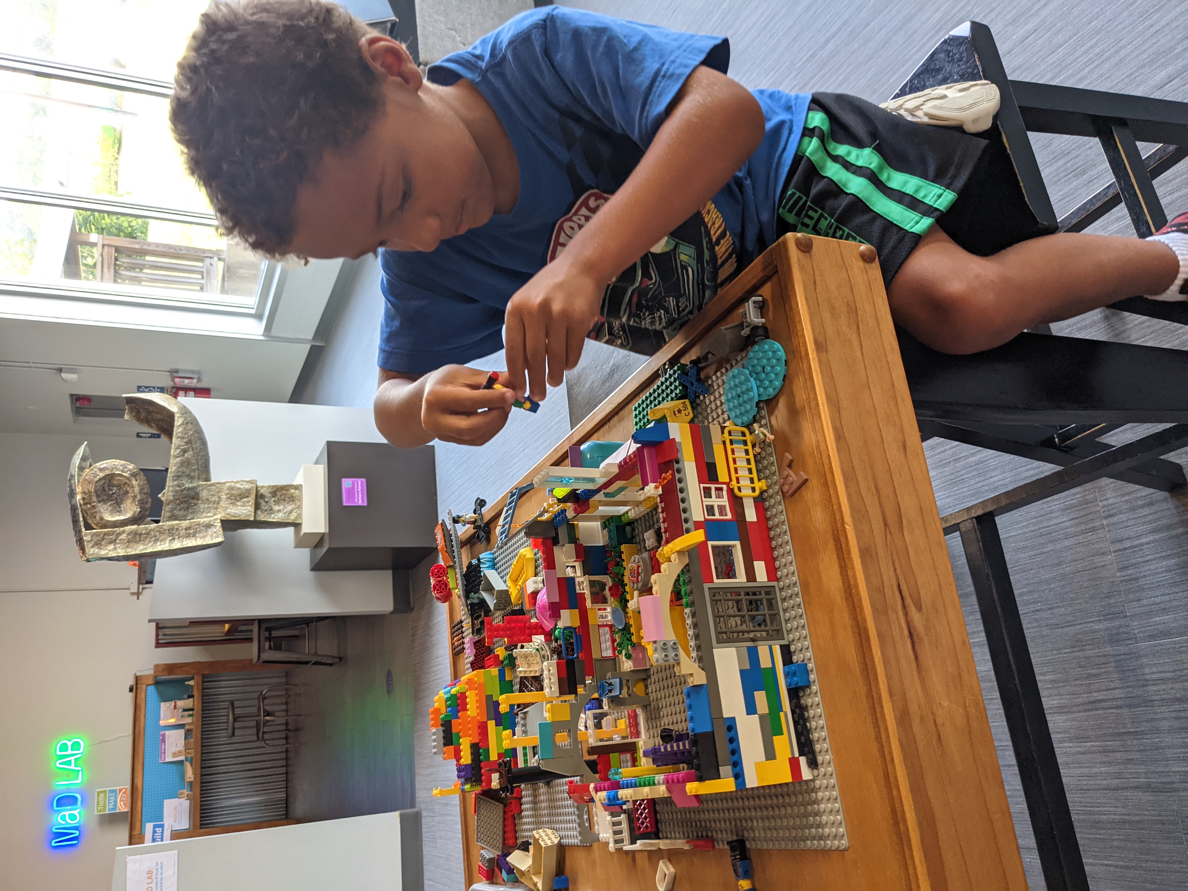 lego building at discovery space