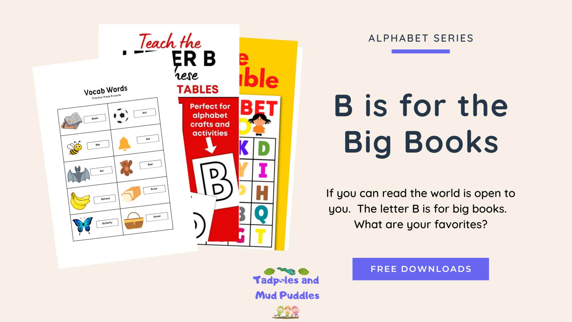 Alphabet series - B is for Big Books