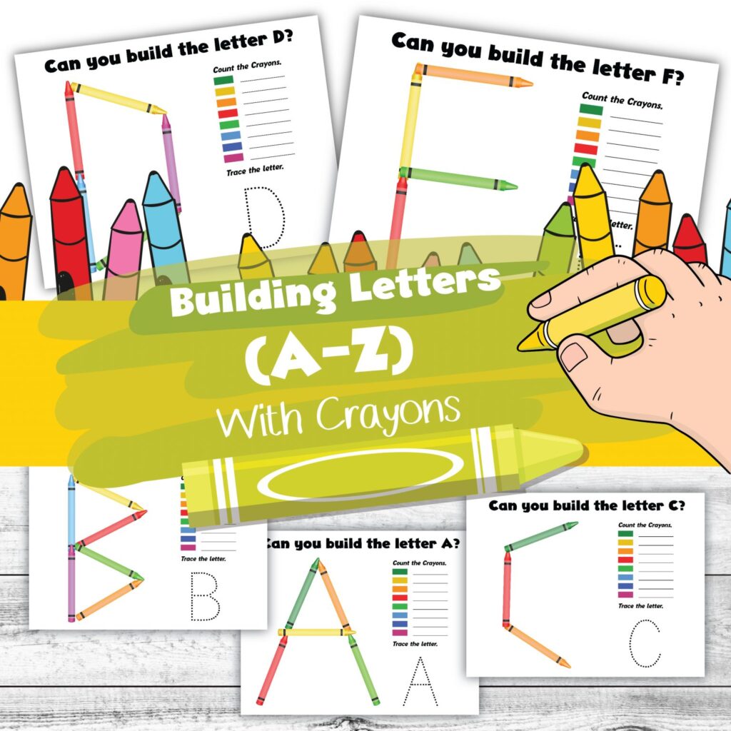 Building Letters A-Z with Crayons from Mom Wife Busy Life