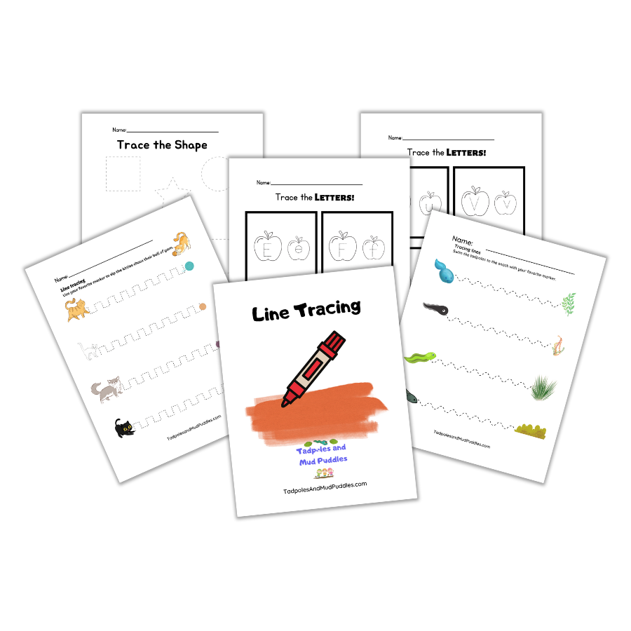 Free line tracing workbook