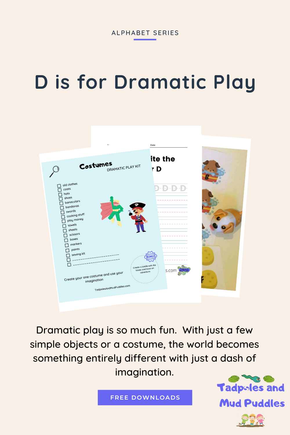 d is for dramatic play