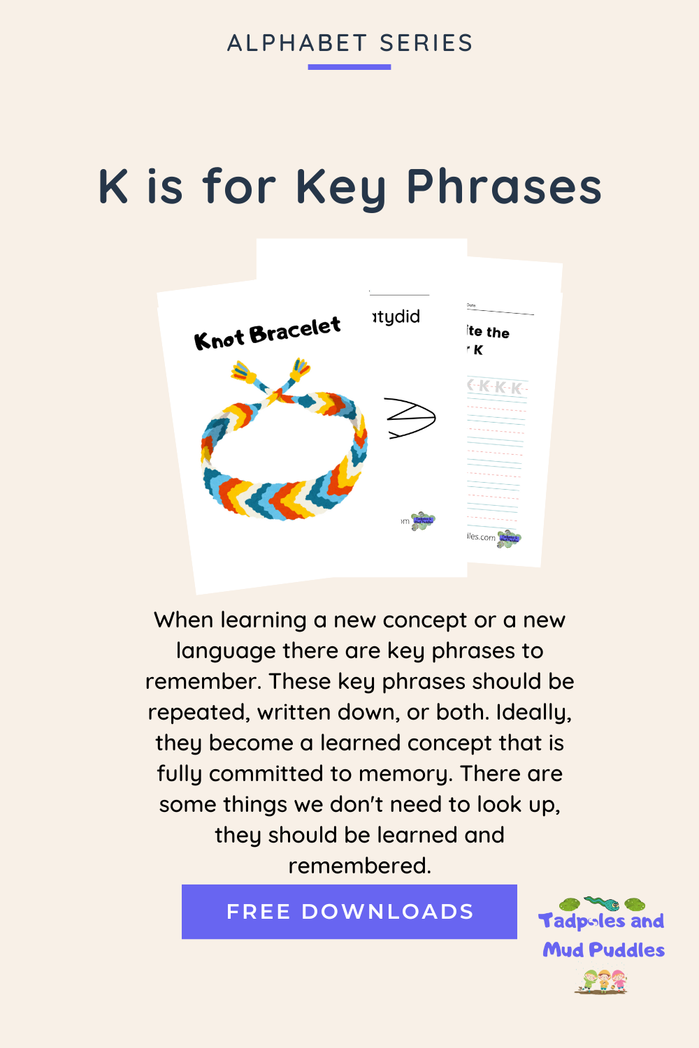 pin it k is for key phrases